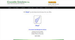 Desktop Screenshot of crocodilesolutions.com