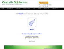 Tablet Screenshot of crocodilesolutions.com